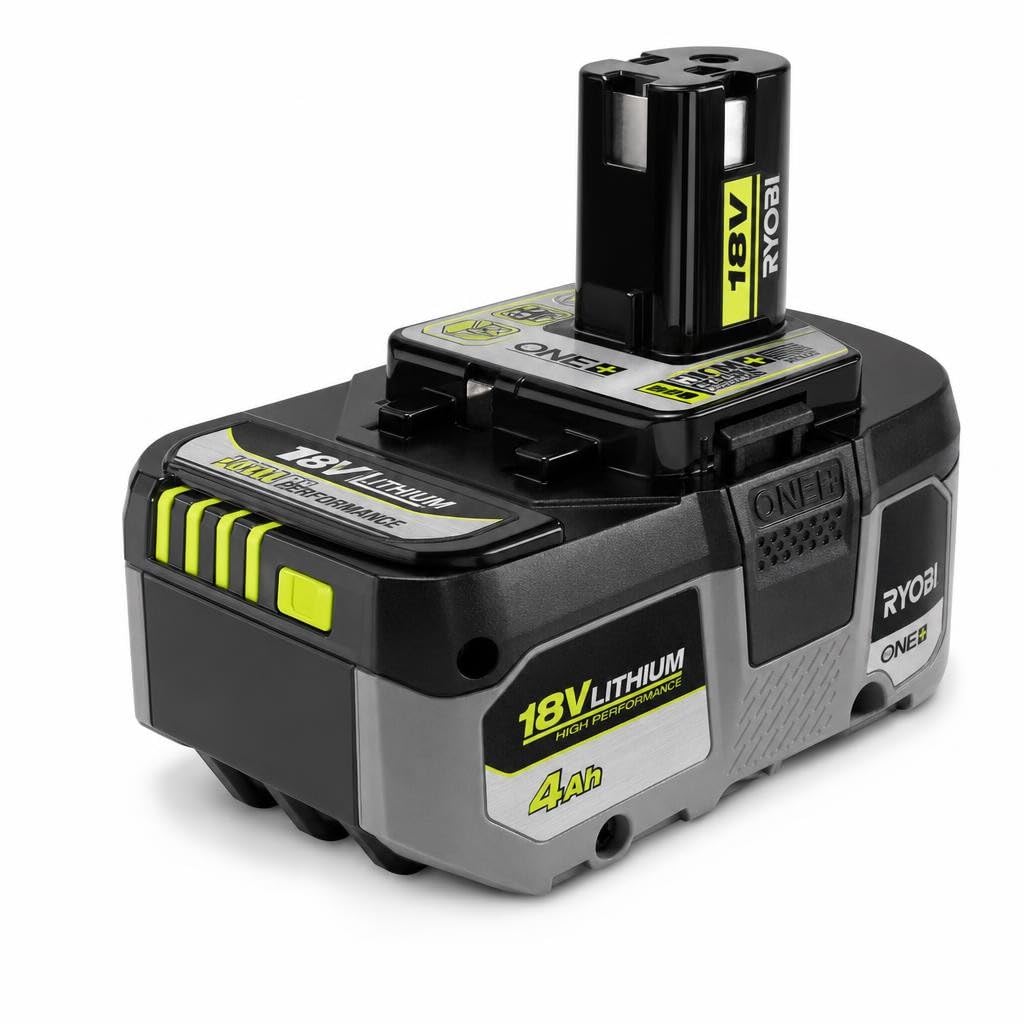 RYOBI PBP004 top terminals close-up showing secure connection and quick swap benefit