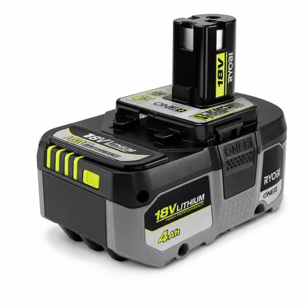 RYOBI PBP004 top terminals close-up showing secure connection and quick swap benefit