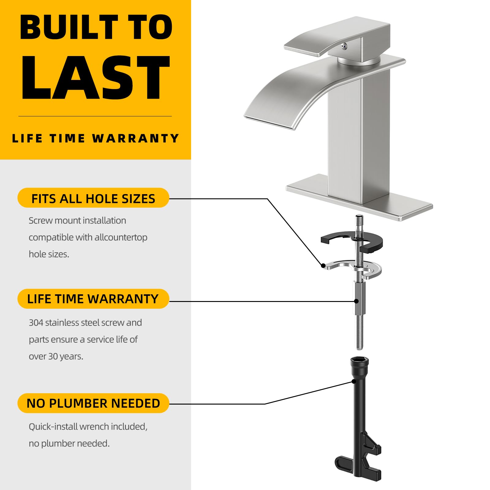 ryuwanku included supply hoses and mounting hardware for straightforward installation