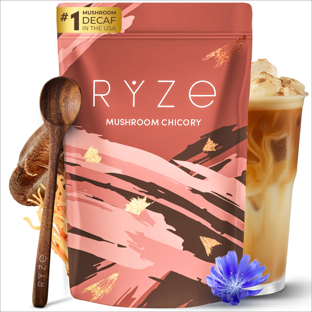 RYZE SUPERFOODS front packaging showing jar and branding for easy identification