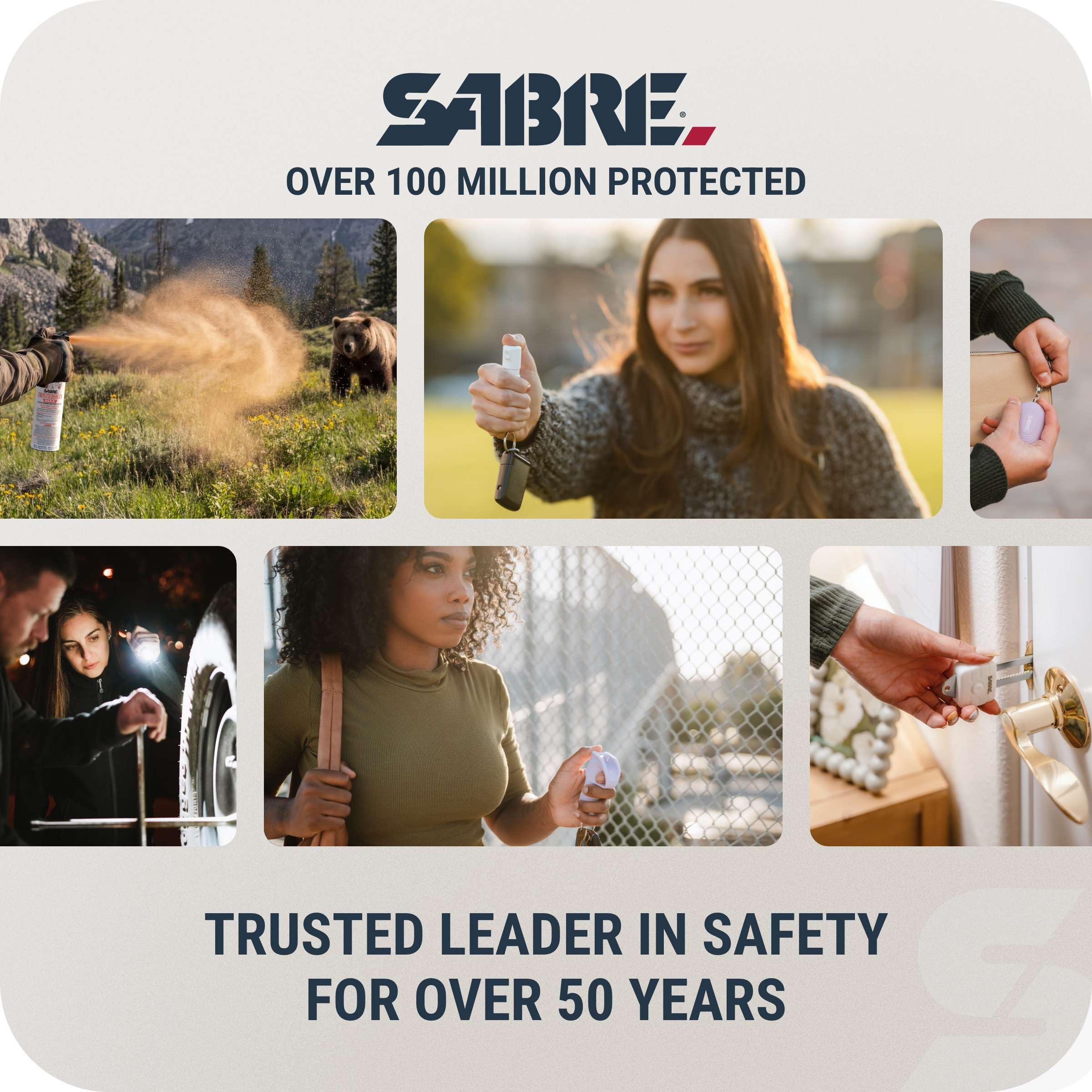 SABRE shown on lanyard and belt illustrating versatile carry options