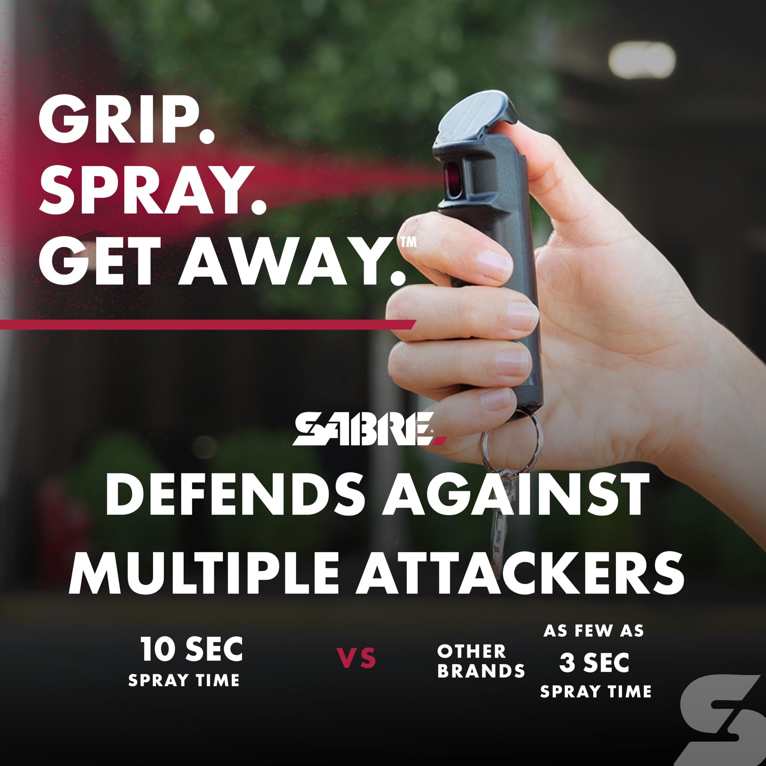 SABRE stun gun in holster inside a bag, convenient everyday carry
