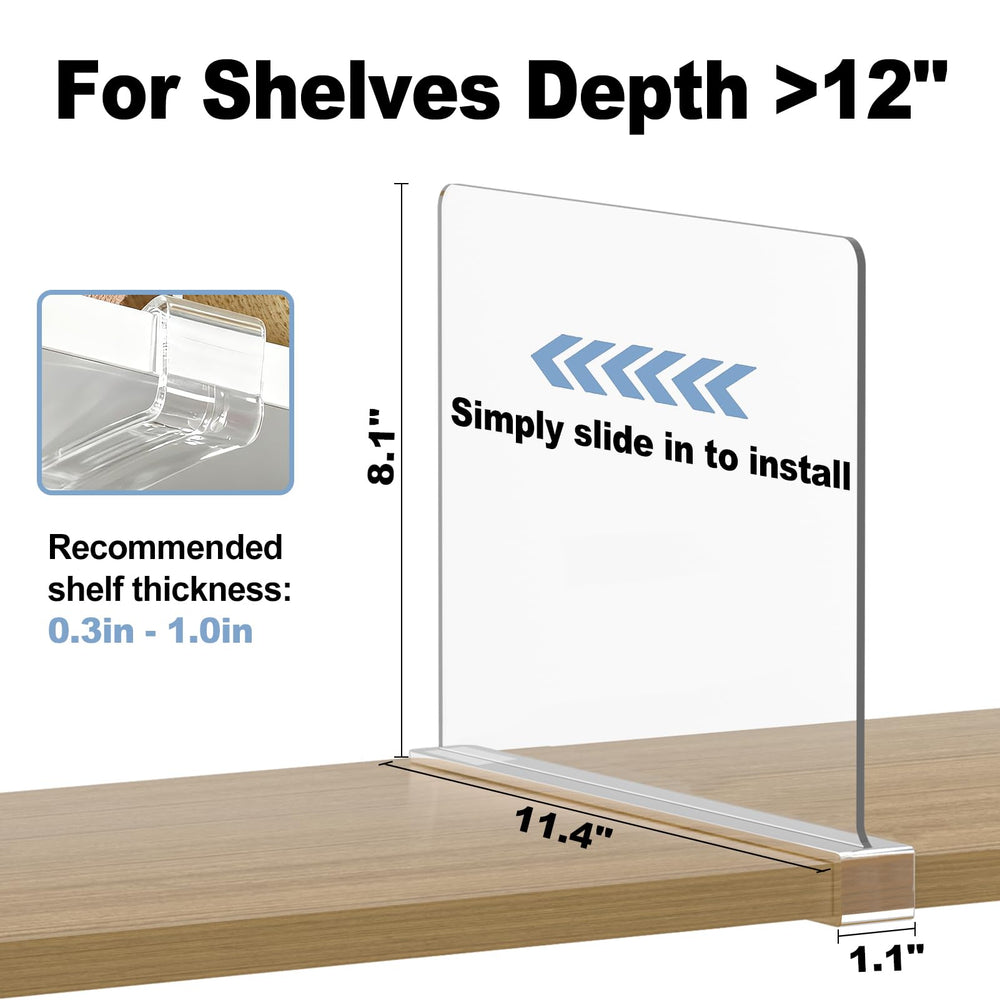 Saccik divider close-up of bottom clip showing easy tool-free installation benefit