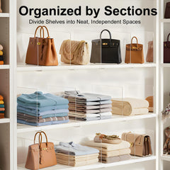 Saccik divider non-slip base detail protecting shelf and preventing slips benefit