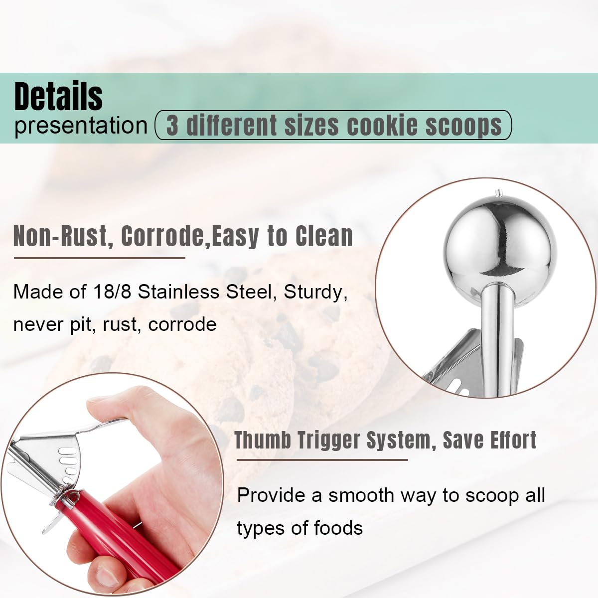 Saebye three sizes side-by-side with scale to show small medium large capacities for portion control