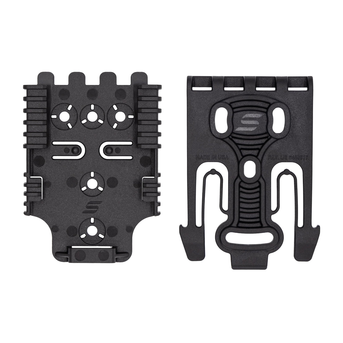 Safariland front platform attachment showing secure mounting and versatile placement