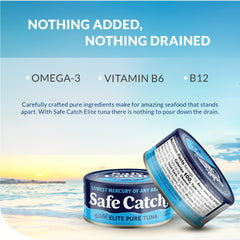 Safe Catch tuna served on salad illustrating quick meal protein benefit