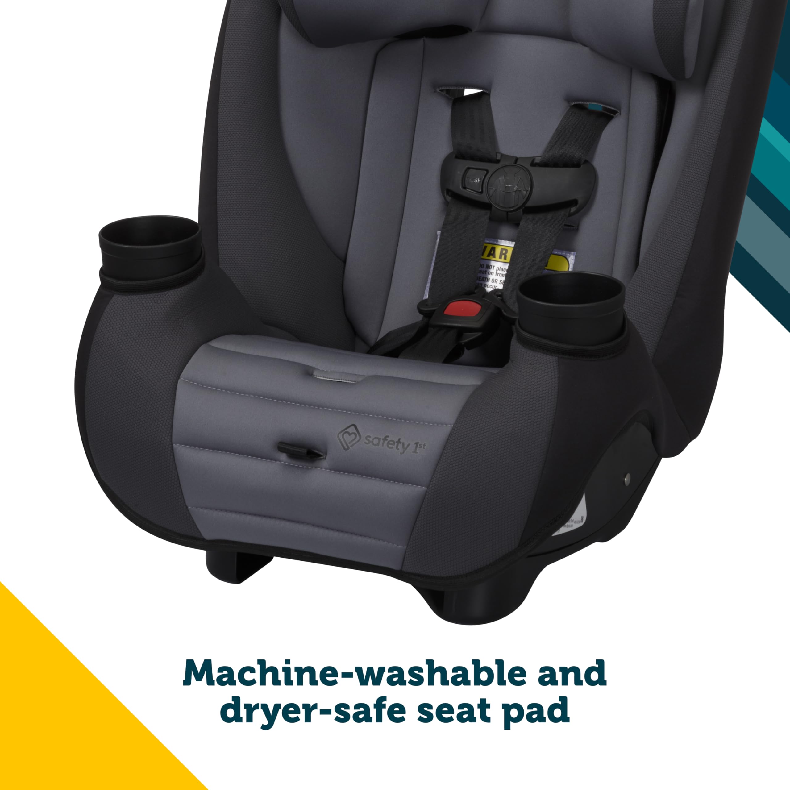 Safety 1st Ellaris removable cup holders displayed for convenient snack and drink storage