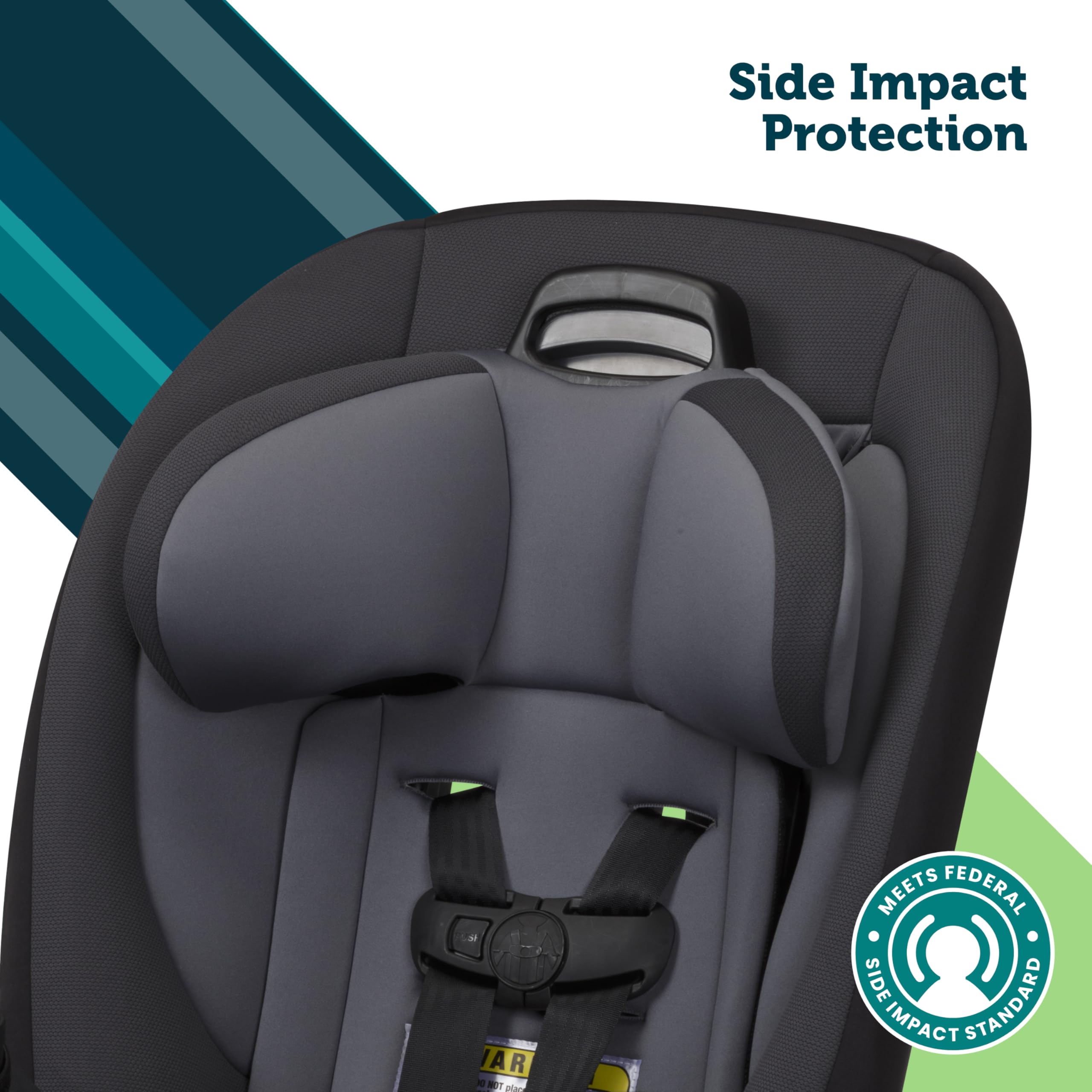 Safety 1st Ellaris seat pad texture close-up showing washable fabric for quick cleaning