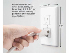 Safety Innovations next to ruler showing 3 x 4.75 inch dimensions for correct fit