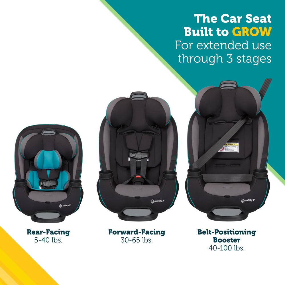 Safety 1st side profile highlighting slim-fit design and space saving