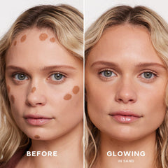 Saie Dew Bronze doe-foot applicator close-up for precise targeted application benefit
