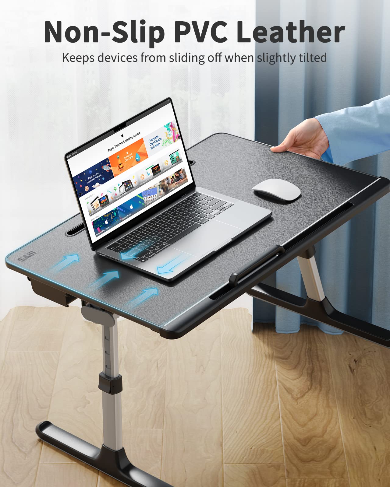 SAIJI detachable mouse pad and stopper displayed to prevent slips