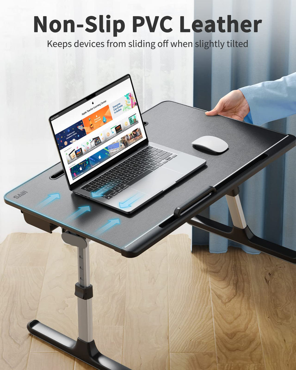 SAIJI detachable mouse pad and stopper displayed to prevent slips