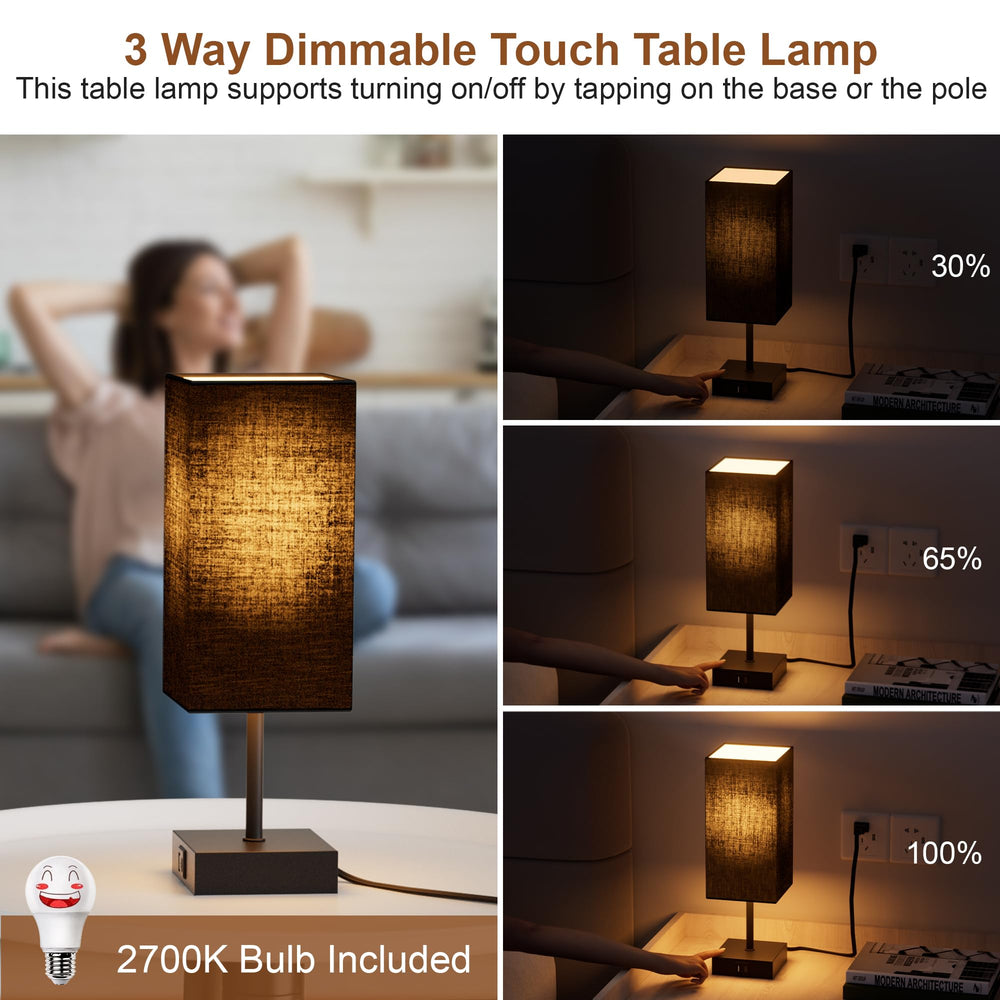 Sailstar lamp USB-C and USB-A ports visible for convenient bedside charging