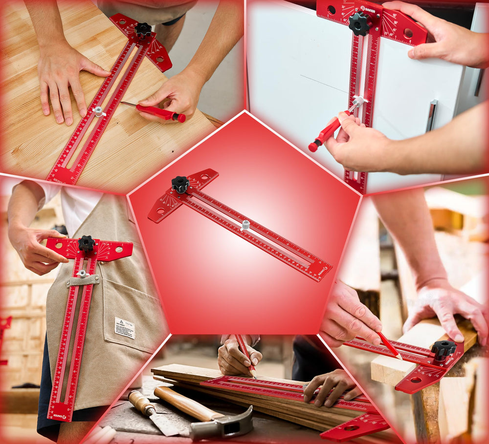 Saker on a workbench with other tools illustrating practical layout workflow