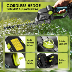 Saker long blade detail highlighting sharp SK5 steel teeth for precise hedge trimming