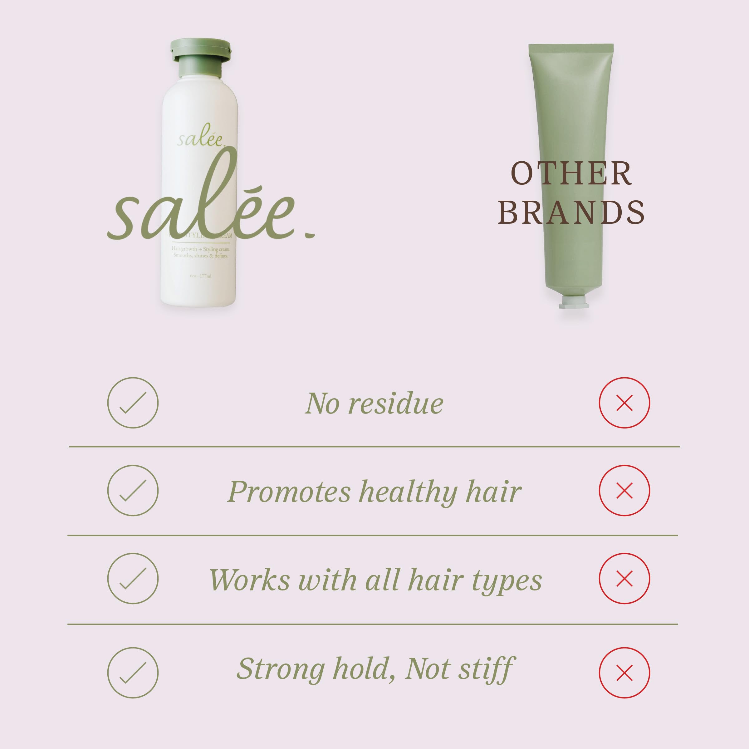 SALEE cream texture close-up displaying smooth consistency for even application and no greasiness