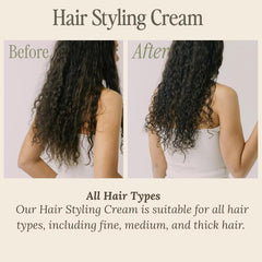 SALEE curl definition before and after comparison showing enhanced curl shape and reduced frizz
