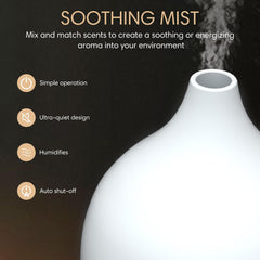 SALKING diffuser LED night light glowing warm yellow for calming bedroom ambiance