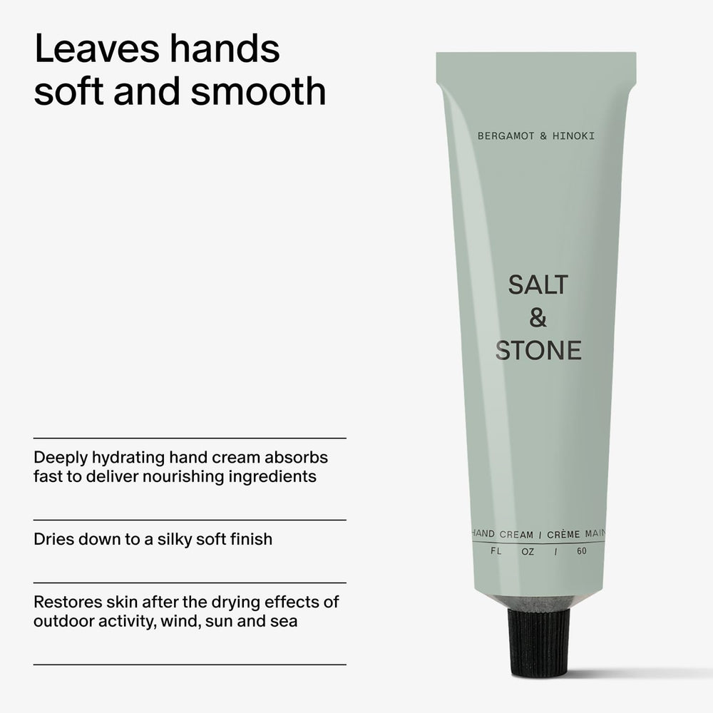 Salt & Stone label close-up displaying clean ingredients and vegan certification