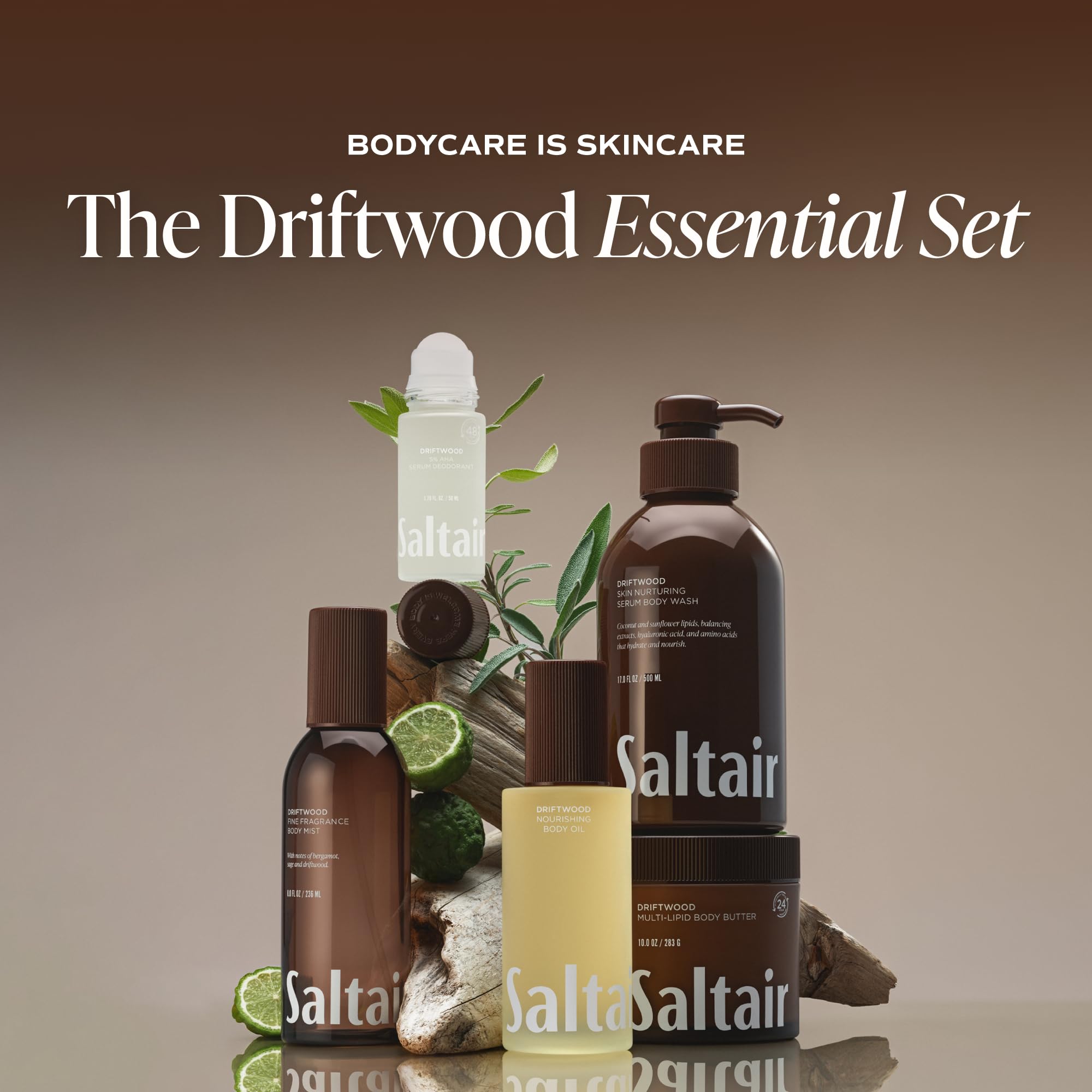 Hand applying Saltair body butter for quick hydration and smoother skin