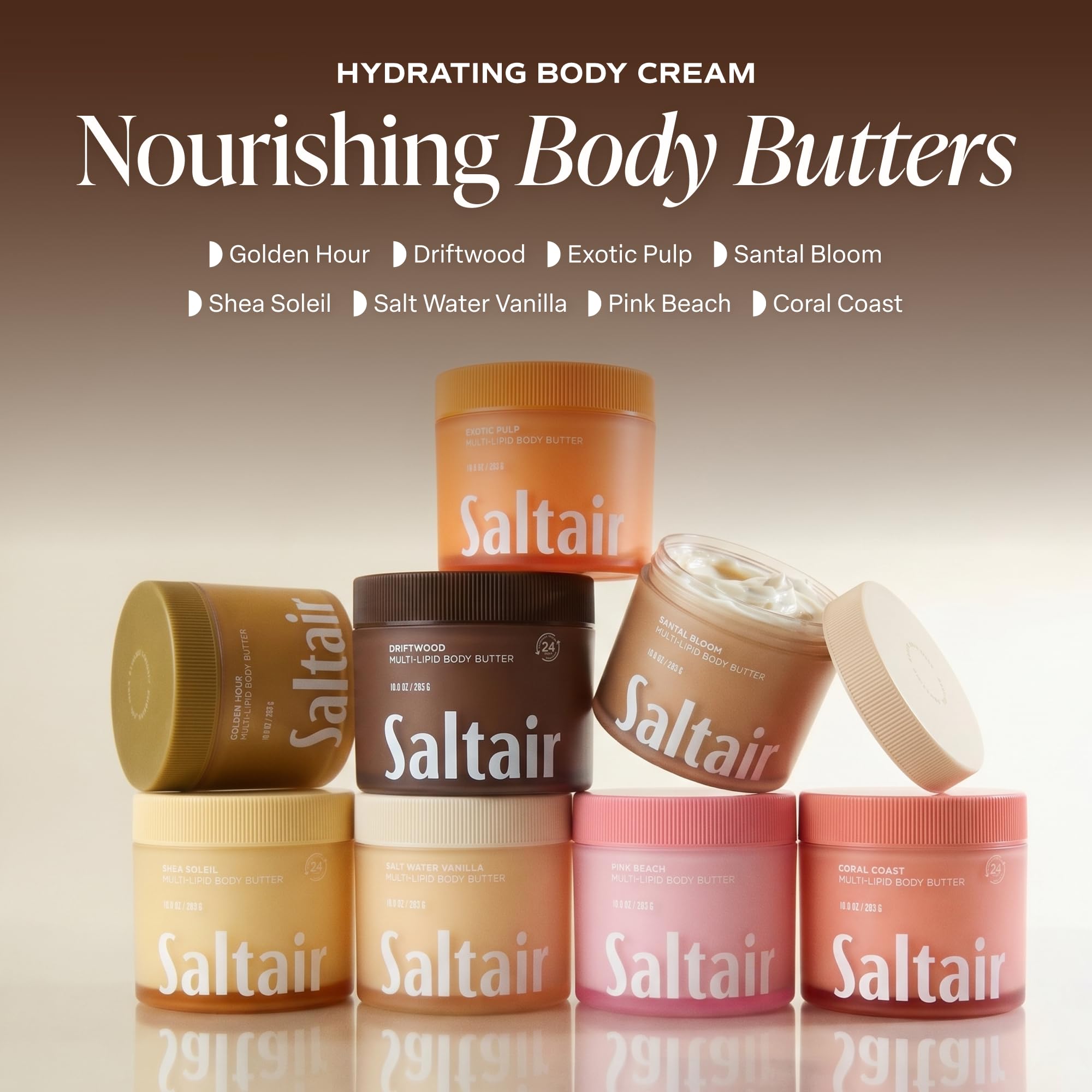 Saltair ingredients close-up with ceramides and sea buckthorn for barrier support