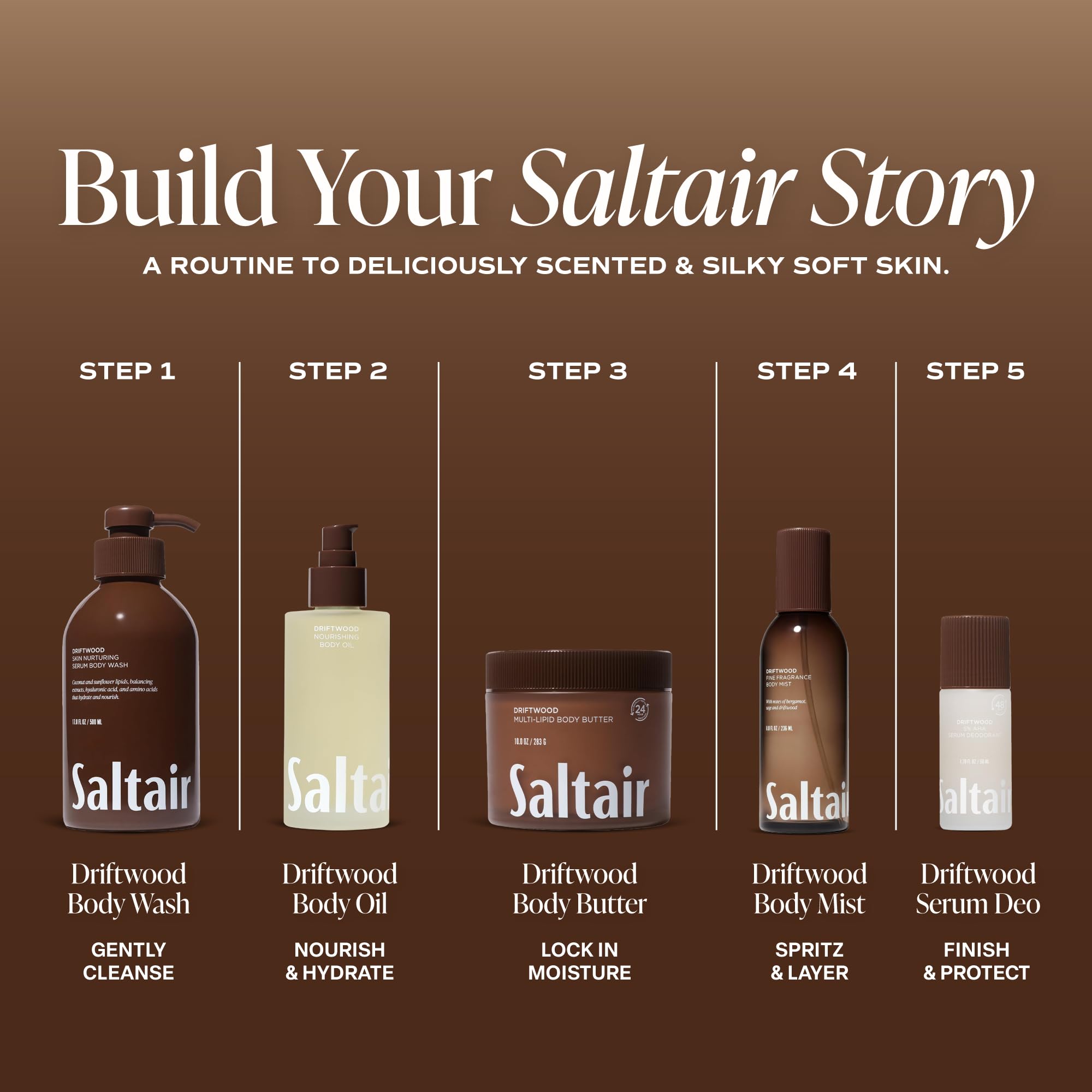 Saltair label close-up highlighting vegan and paraben-free benefit