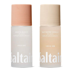 Saltair two-pack front packaging showing scents and benefits