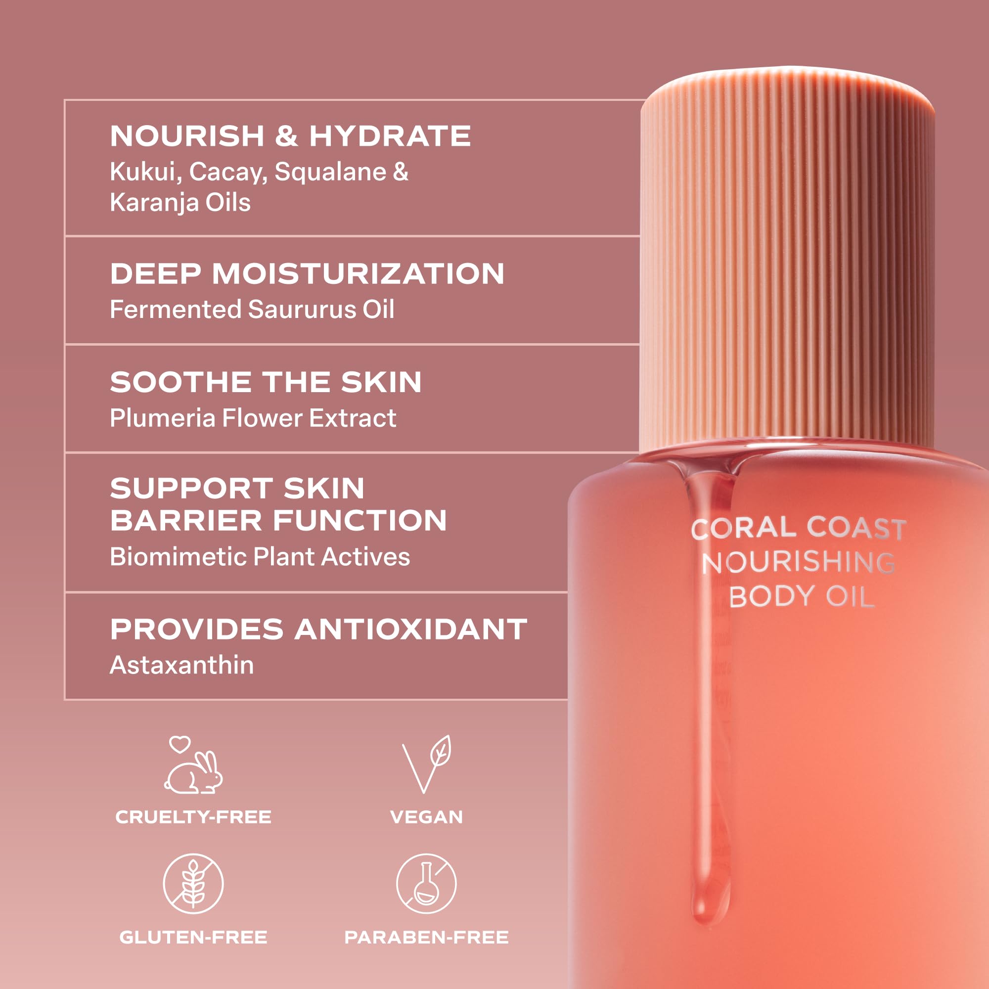 Saltair glowing legs after application showing smooth finish