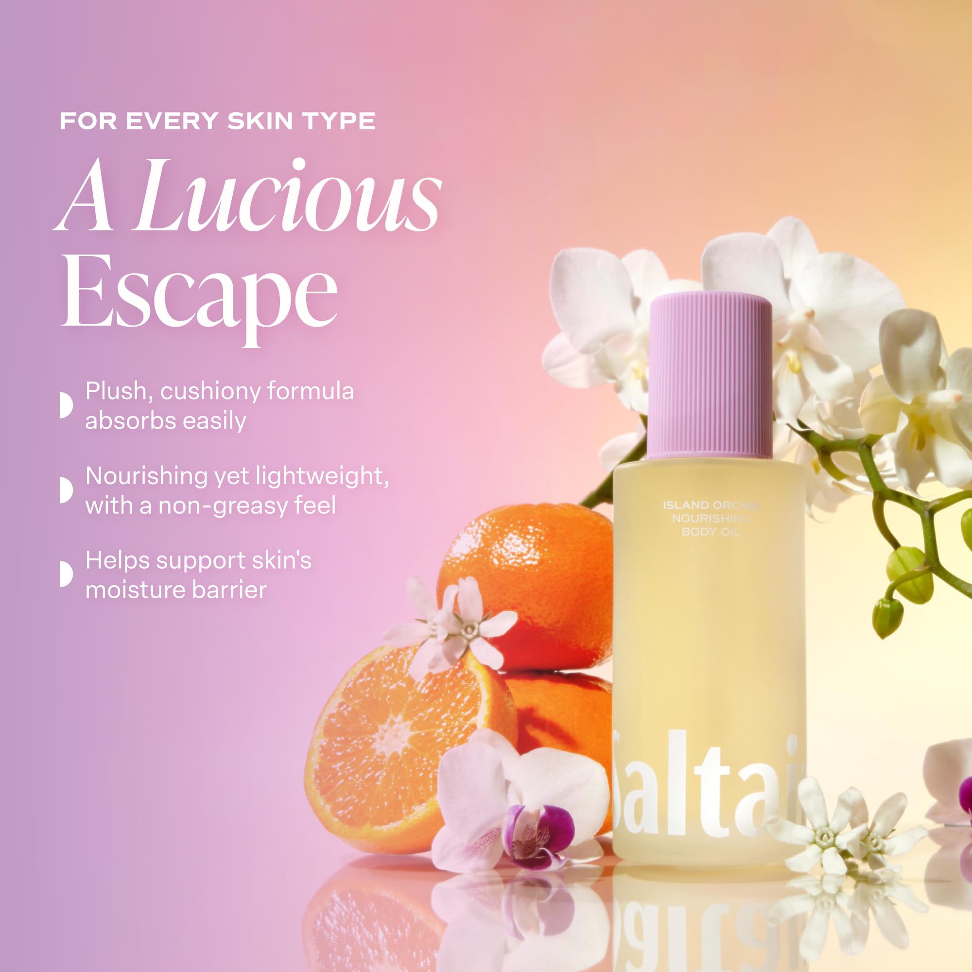 Saltair oil being warmed in hands to lock in post-shower hydration