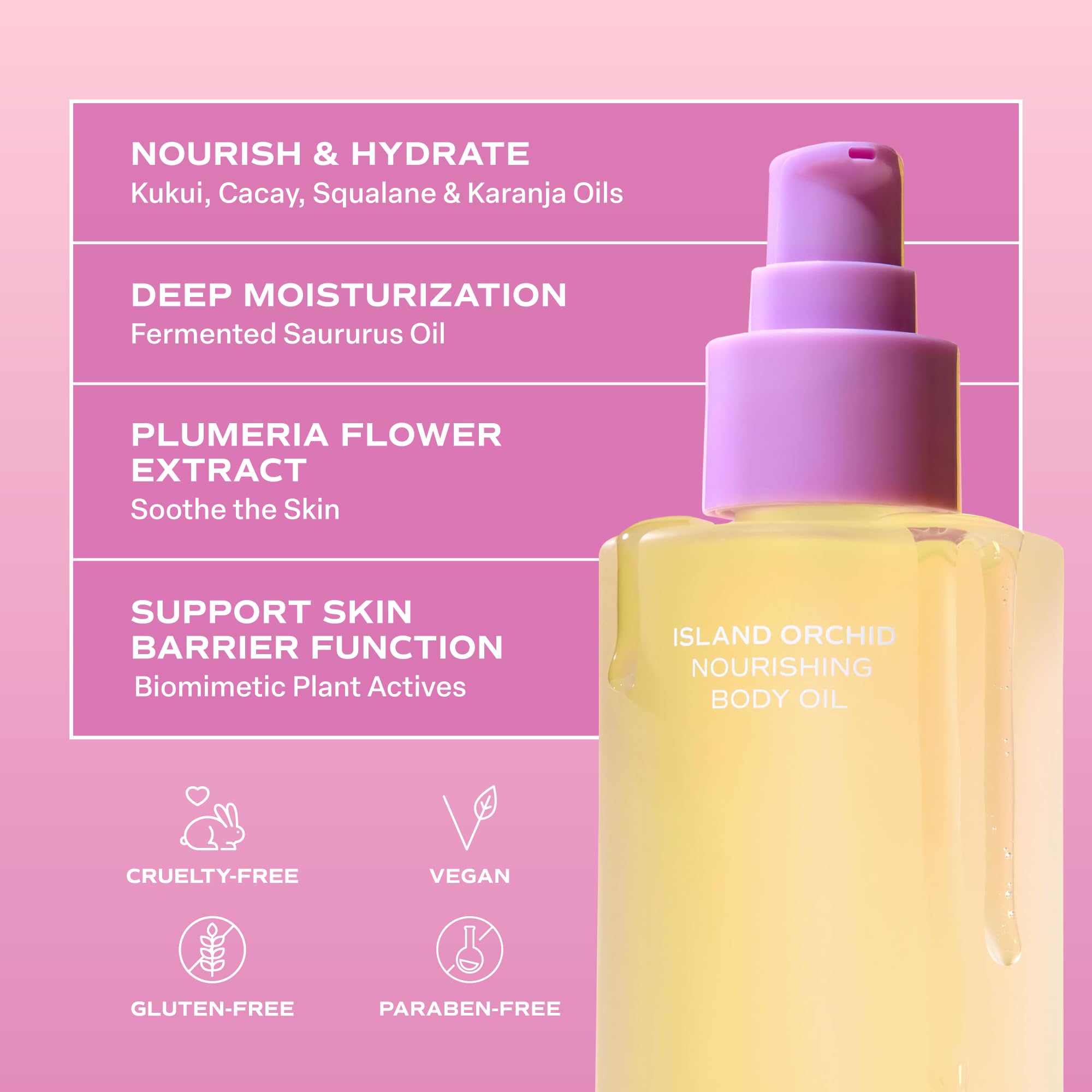 Saltair ingredients close-up showing Kukui Moringa Squalane benefits