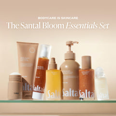 Saltair lather in hand demonstrating rich suds and moisturizing lather