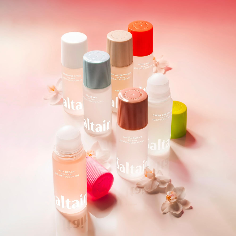 Saltair lifestyle beach scene highlighting Salt Water Vanilla freshness