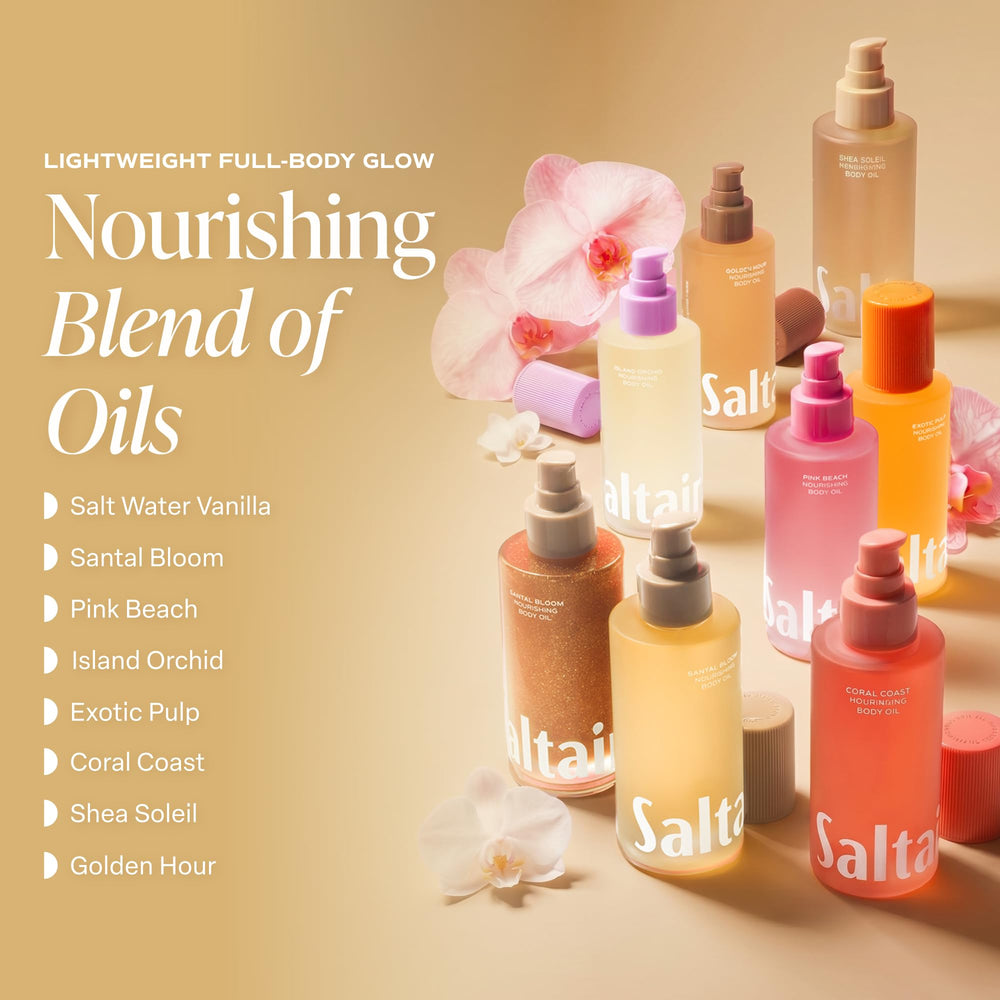 Saltair Shea Soleil warmed in palm illustrating quick absorption and spread benefit