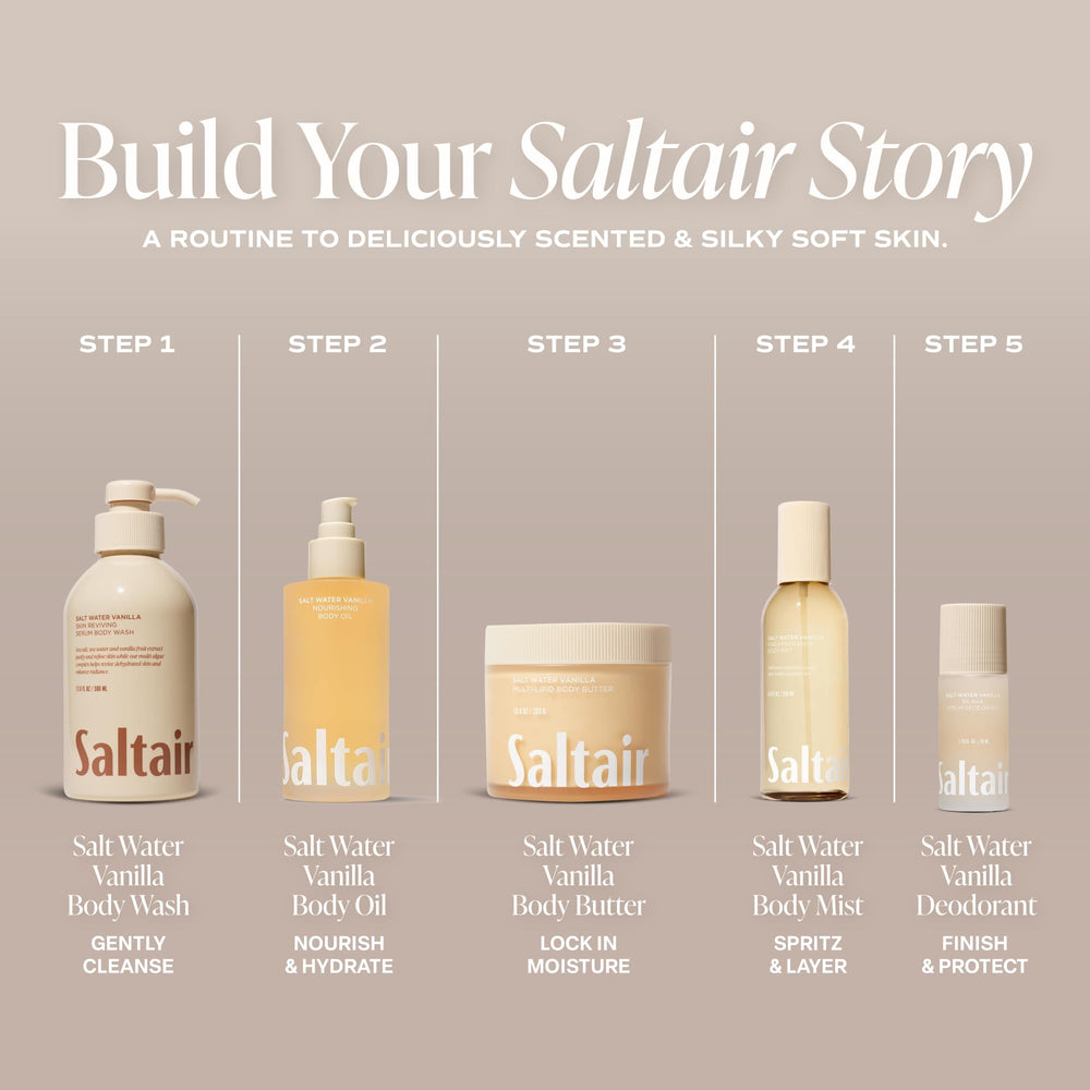 Saltair bottle in hand for size comparison and travel-friendly convenience