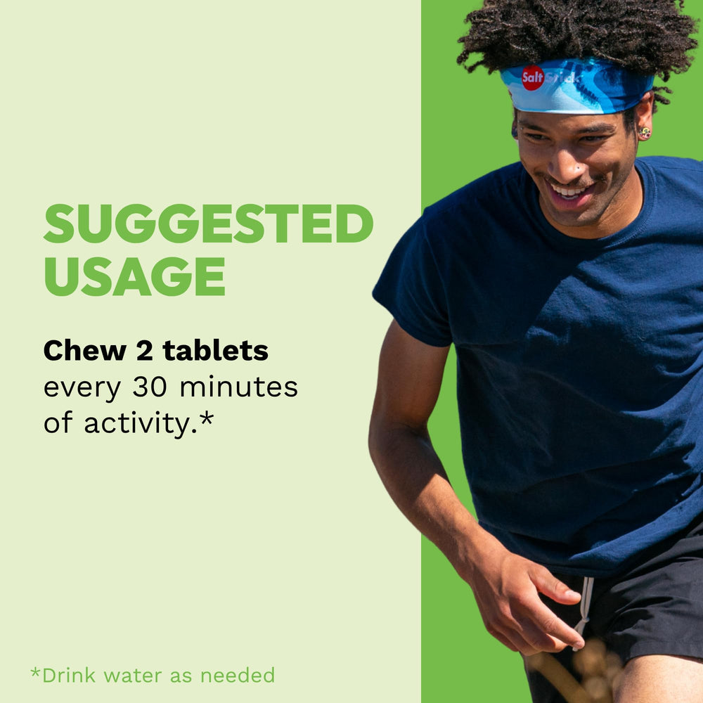 Variety of SaltStick FastChews flavors displayed offering taste variety benefit