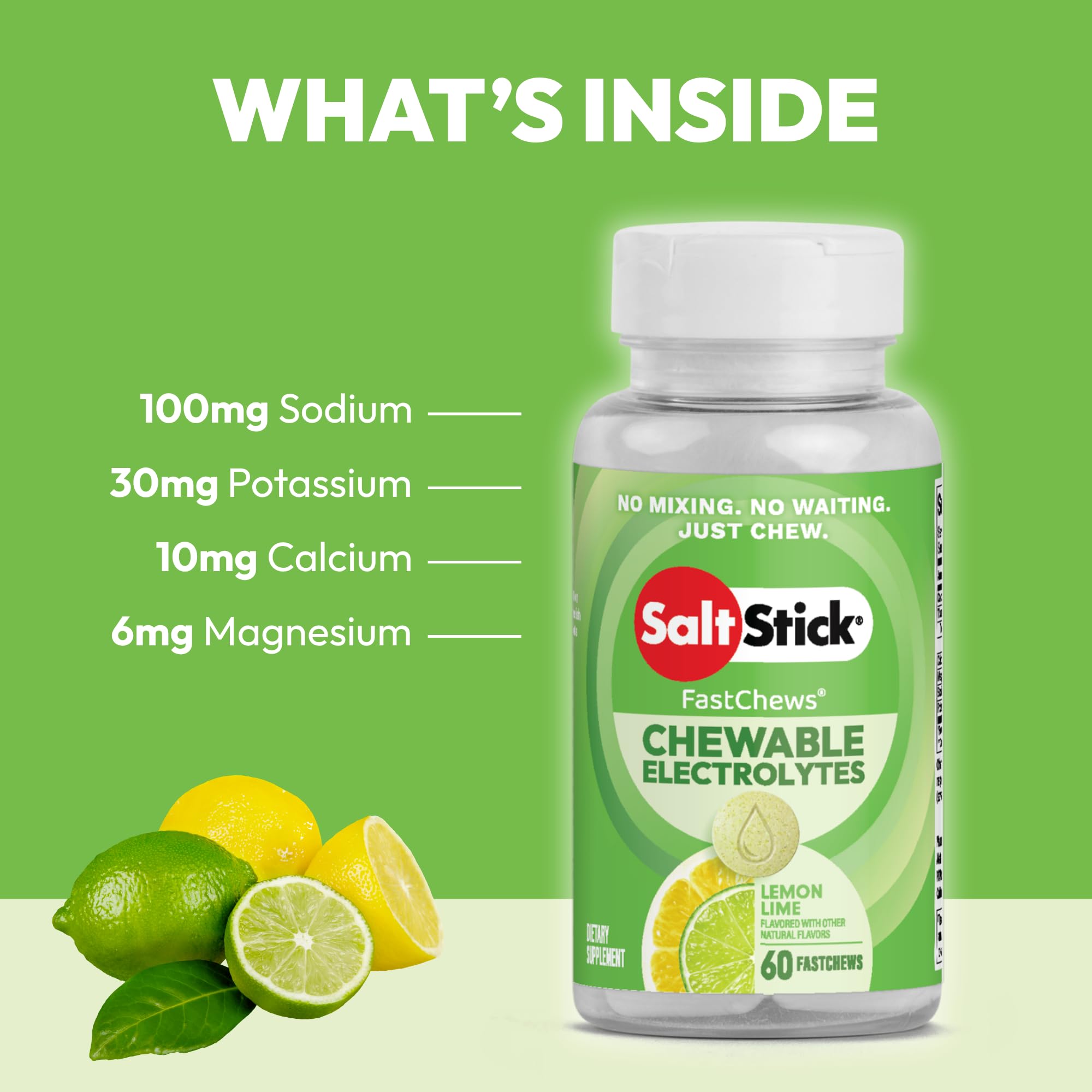 hand holding SaltStick tablets demonstrating size and on-the-go convenience