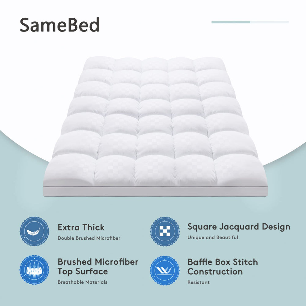 SameBed microfiber close-up showing soft breathable fabric for cooler sleep
