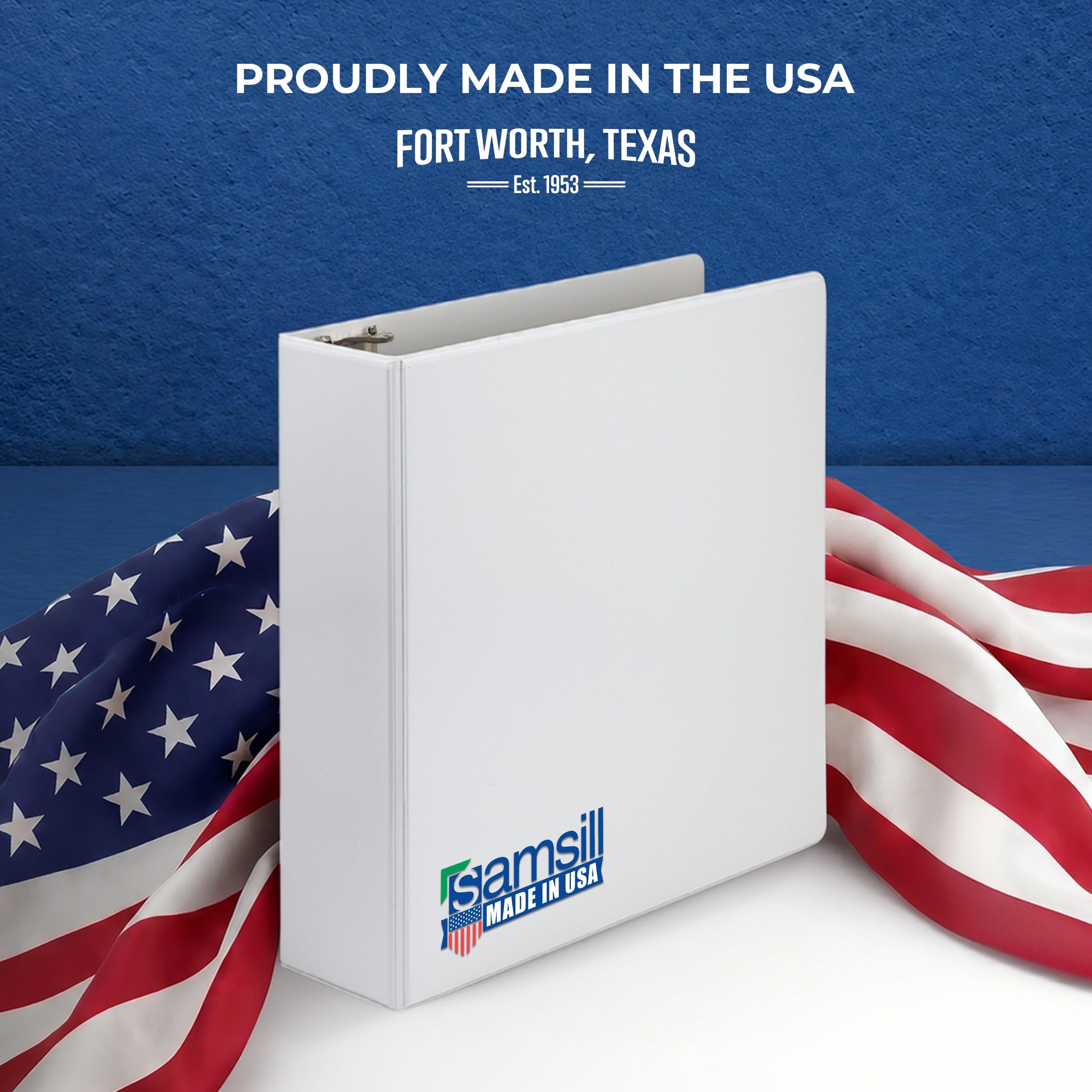 Samsill binder used as recipe binder in kitchen setting for convenient meal planning