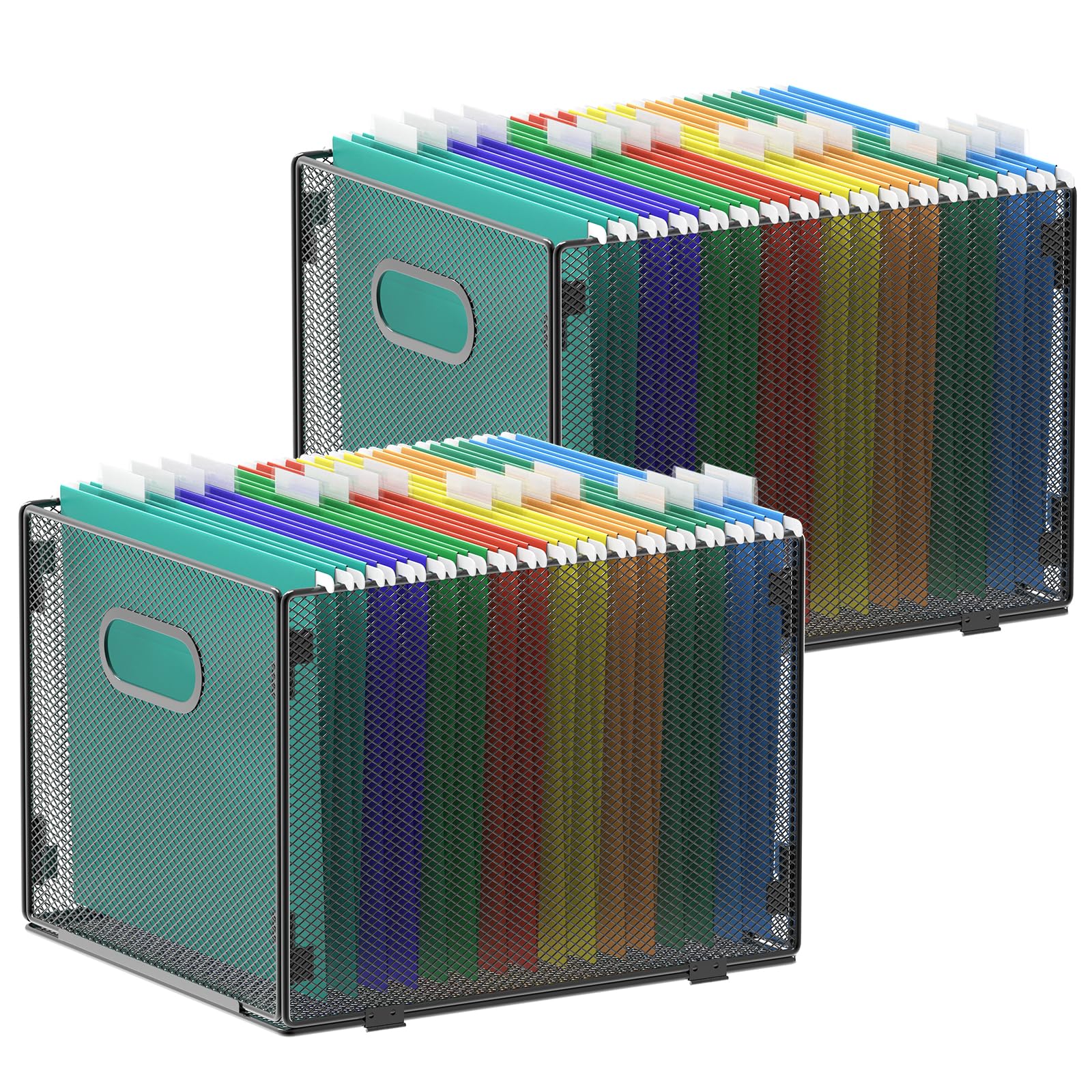 samstar front view file box showing letter-size capacity and easy access