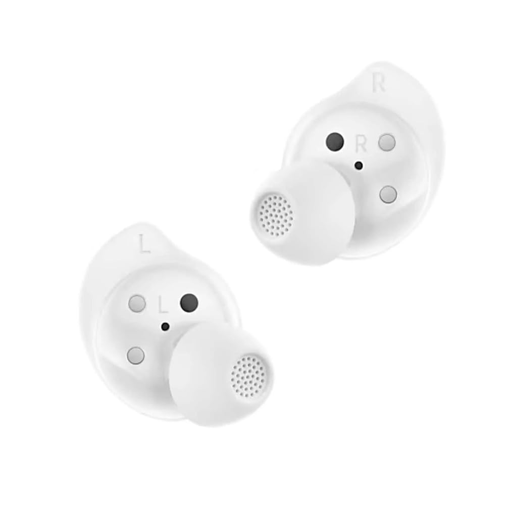 Samsung Galaxy Buds Core close-up of earbud driver and mesh highlighting sound clarity