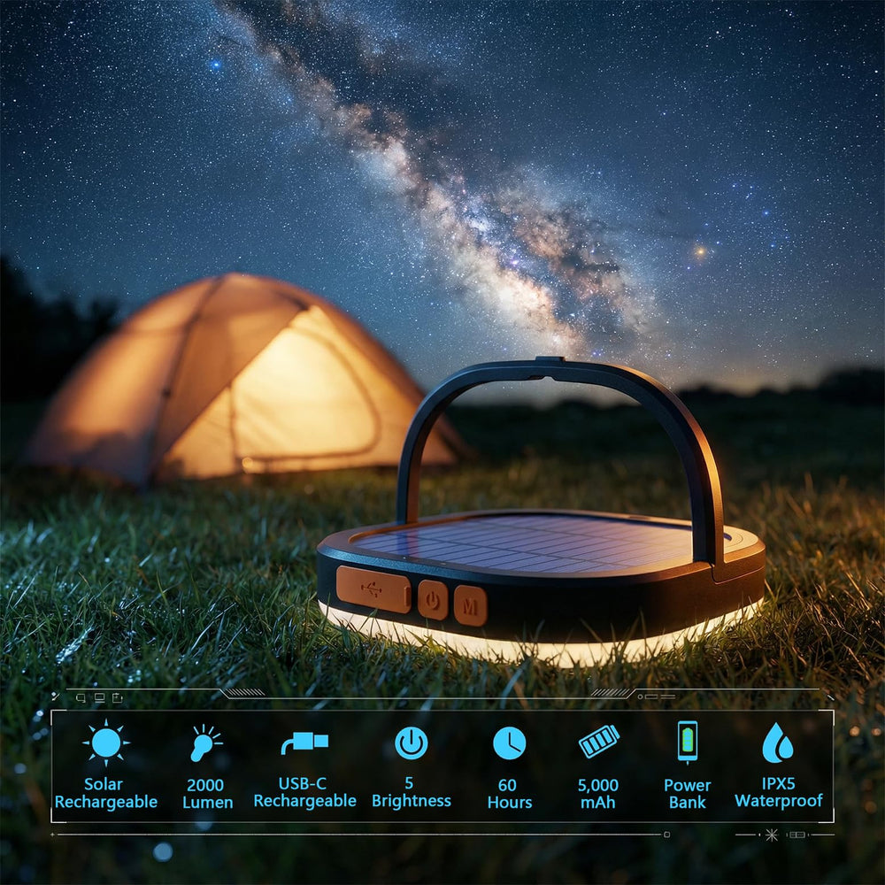 SAMUUN solar panel top view highlighting solar charging convenience outdoors