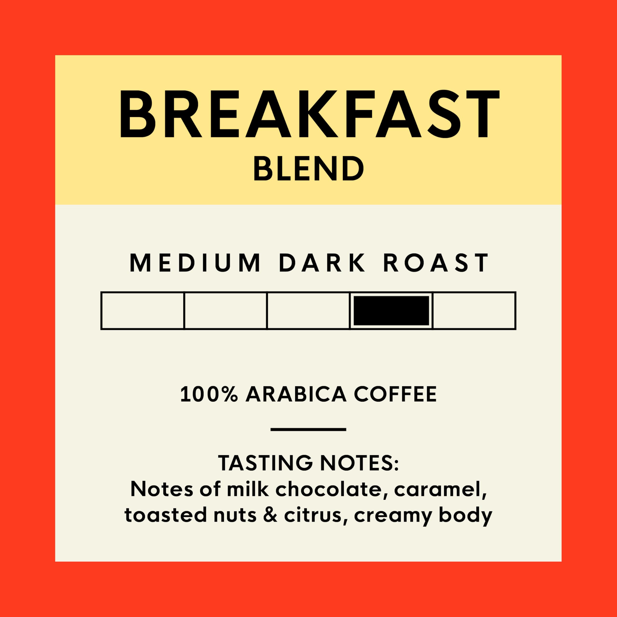 san francisco bay coffee beans beside a pod illustrating 100% arabica quality