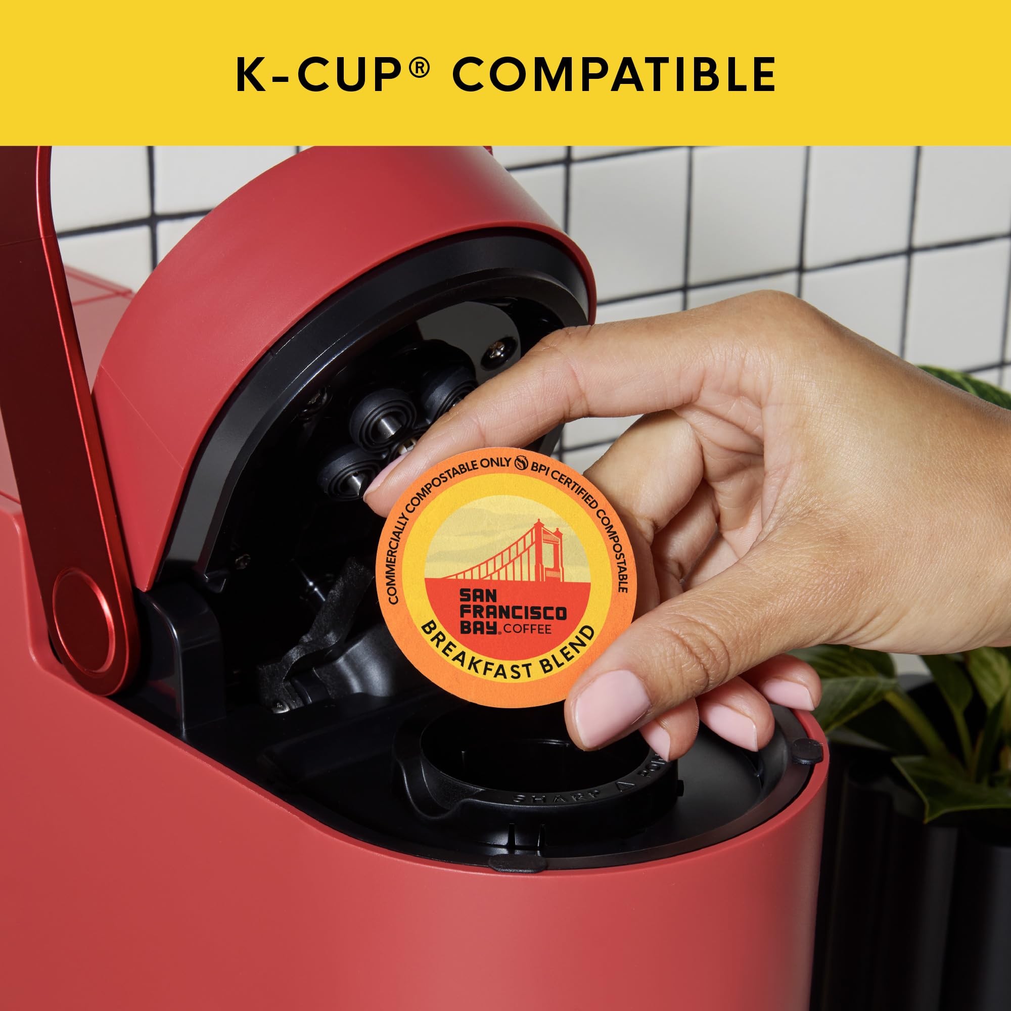 san francisco bay compostable label detail highlighting eco-friendly materials