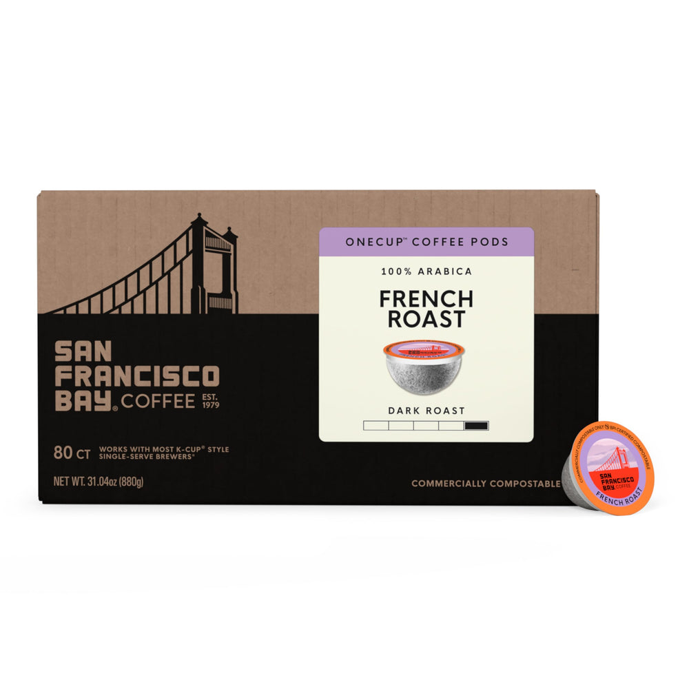 SAN FRANCISCO BAY pods spread on table highlighting single-serve readiness