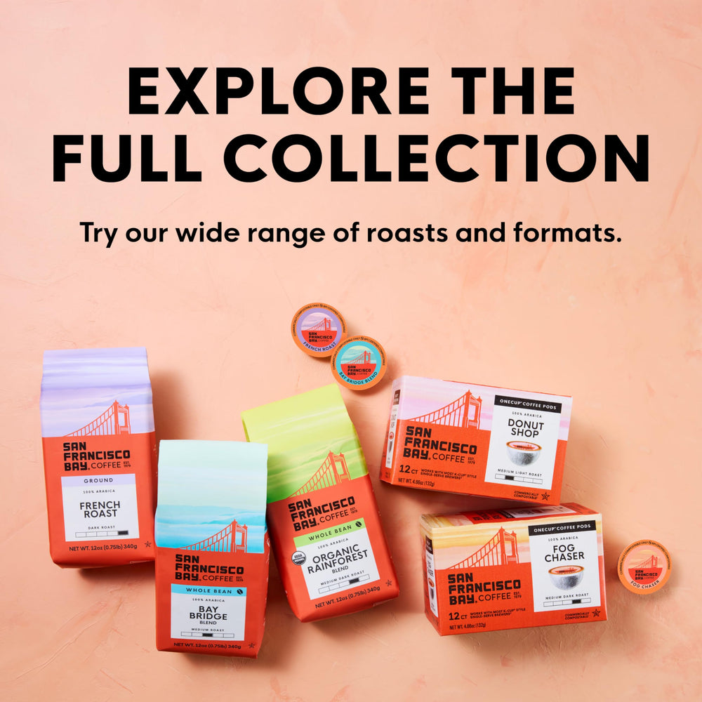 San Francisco Bay label close-up showing certifications and sustainable sourcing benefit
