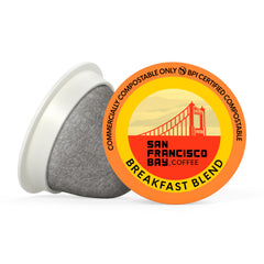 san francisco bay poured cup showing creamy body and caramel color