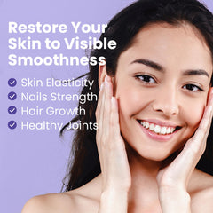 Sanar Naturals ingredients display highlighting collagen, vitamin C and rose hips