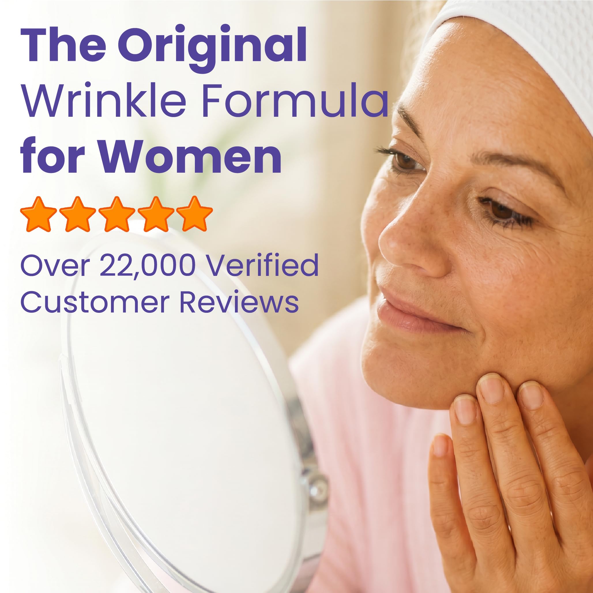 Sanar Naturals on bathroom shelf near skincare items for daily routine synergy